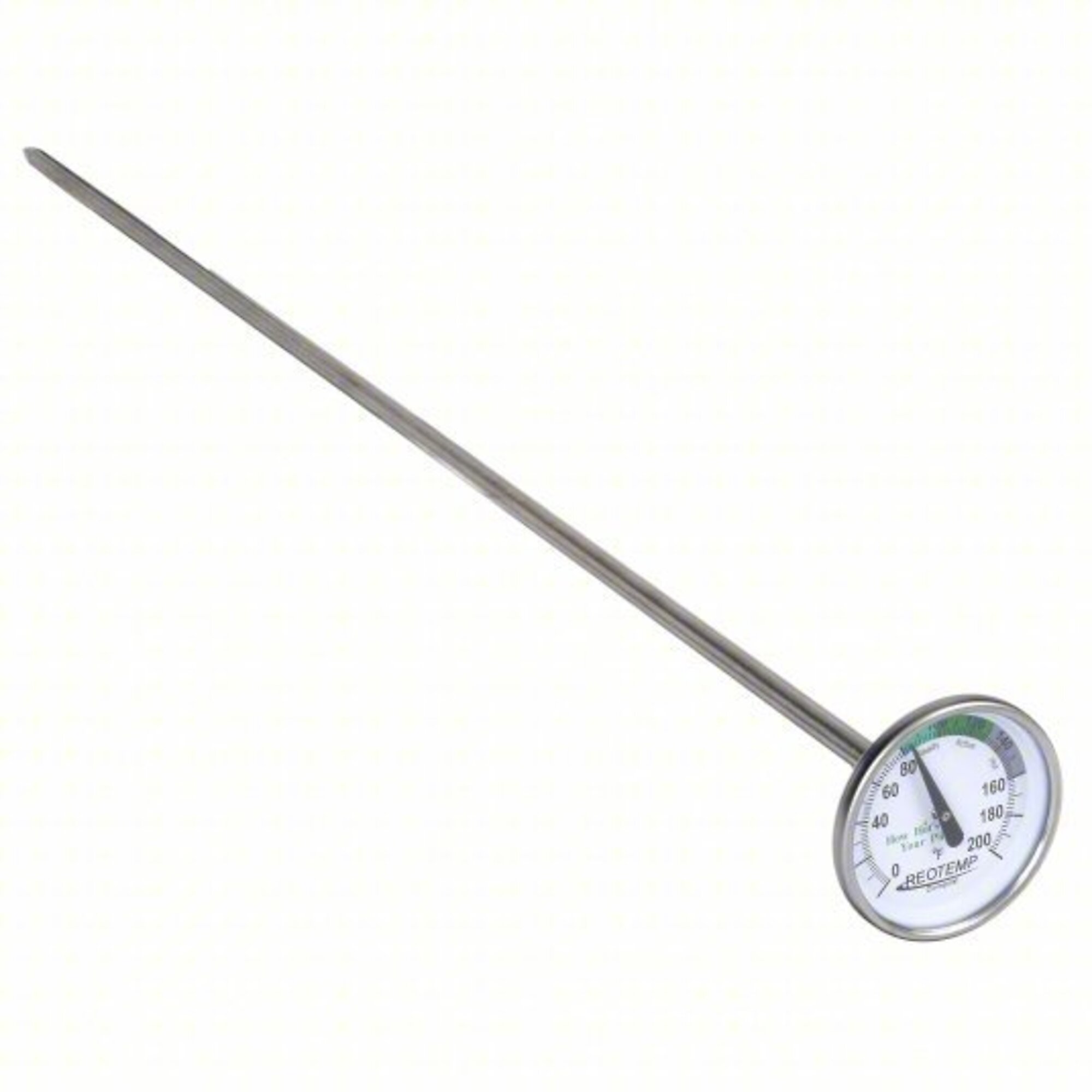 Good Ideas Compost Wizard Thermometer — Stainless Steel, Large Display, Model# CW-THR019-SST